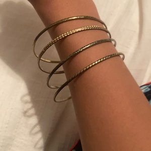 Golden bracelets buy one get one free!